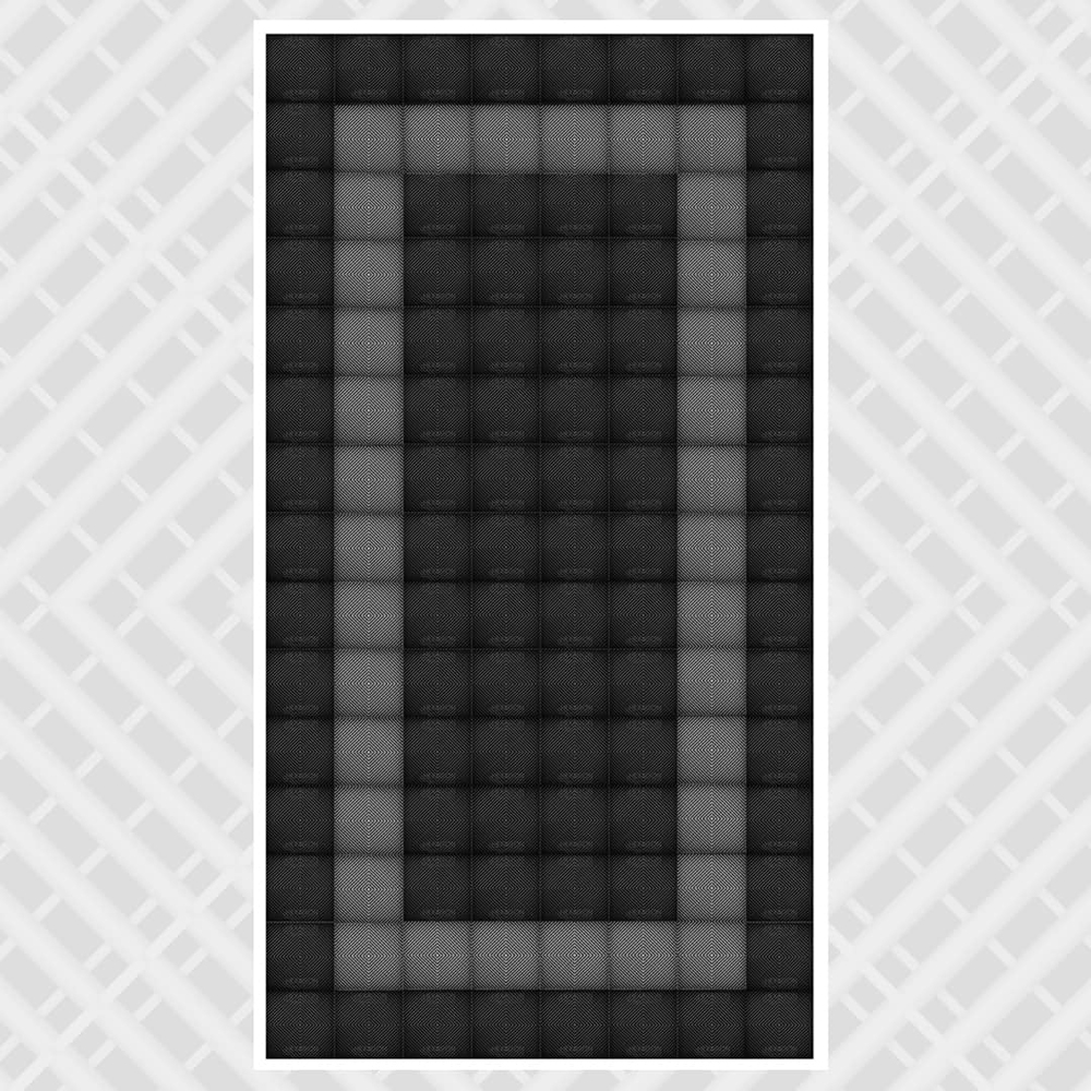 Black grey - DIY Small Single Garage Vented Tile Pack - 2.8m x 6m