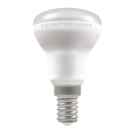 Crompton 12714 LED R50 Reflector Opal Lamp SES-E14 6W Warm White Thermal Plastic