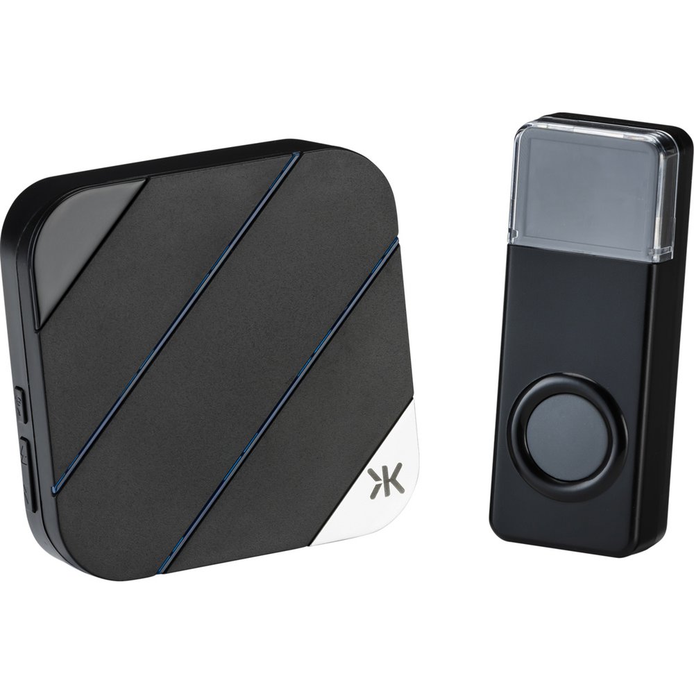 Knightsbridge DC012 Black Wireless Plug-In Door Chime