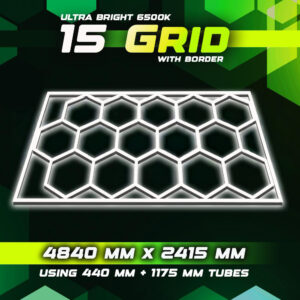 Hexagon Lighting 15 Grid System With Border
