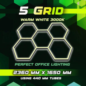 Hexagon Lighting 5 Grid System Warm White 3000k