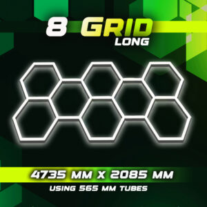 Hexagon Lighting 8 Grid System Long