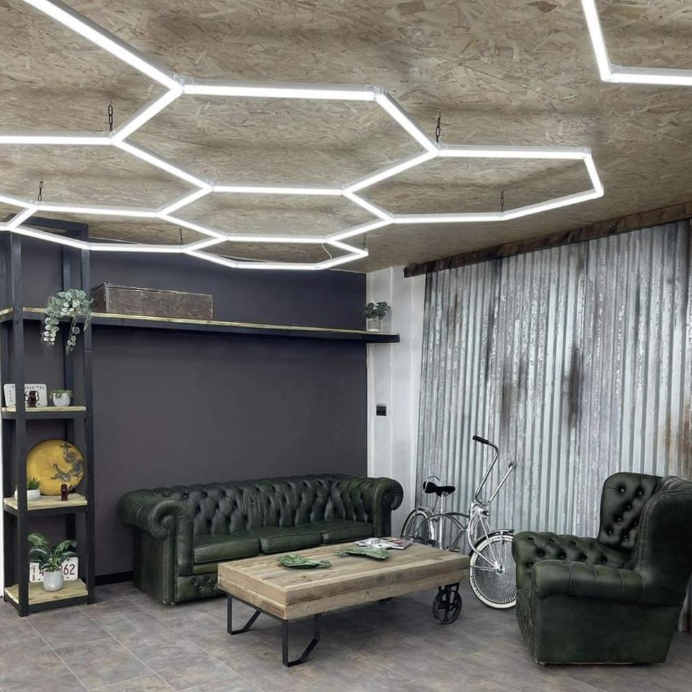 Hexagon Lighting 8 Grid System Long
