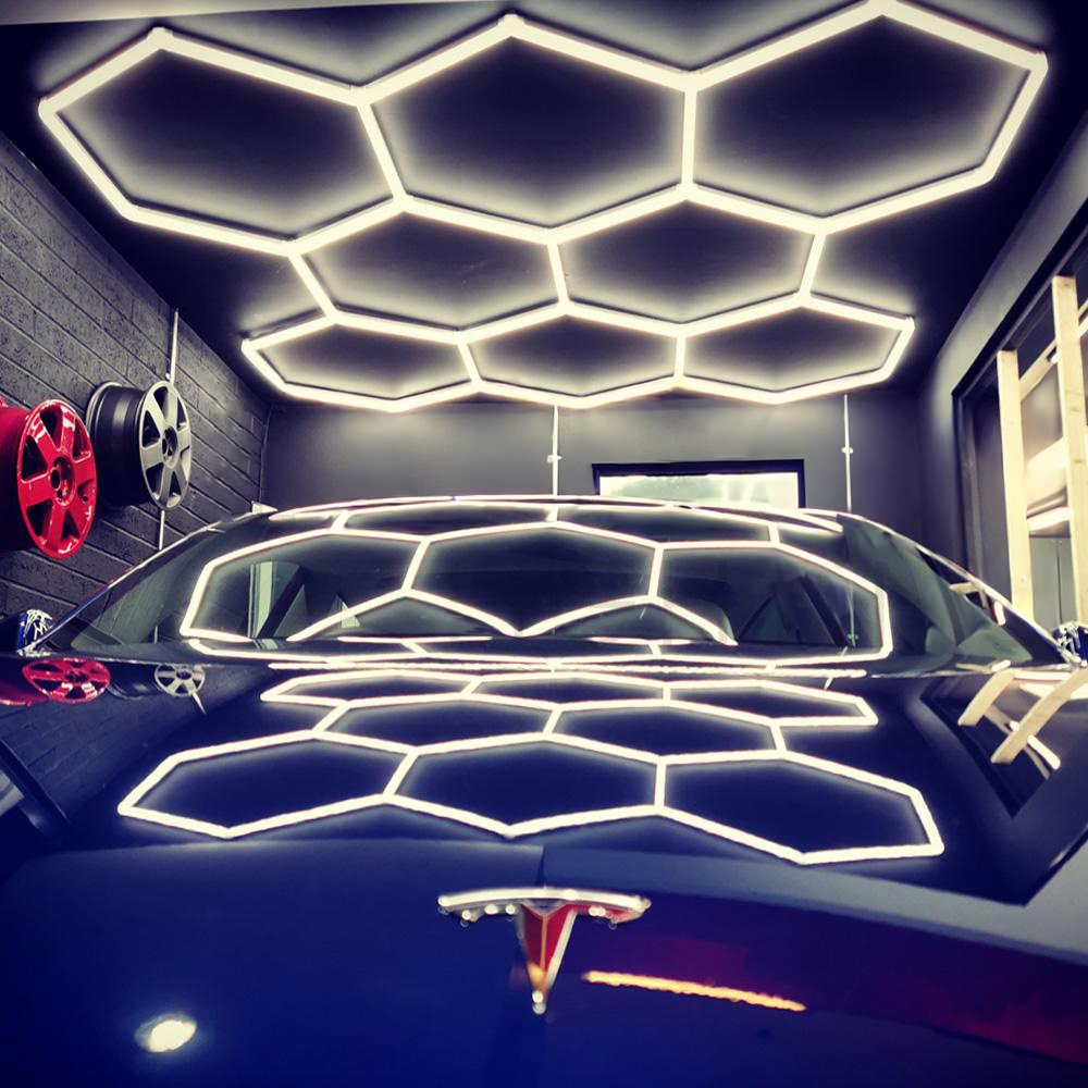 Hexagon Lighting 8 Grid System Long