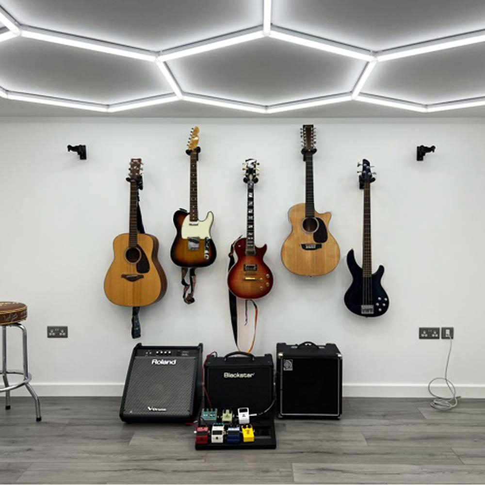 Hexagon Lighting 8 Grid System Long