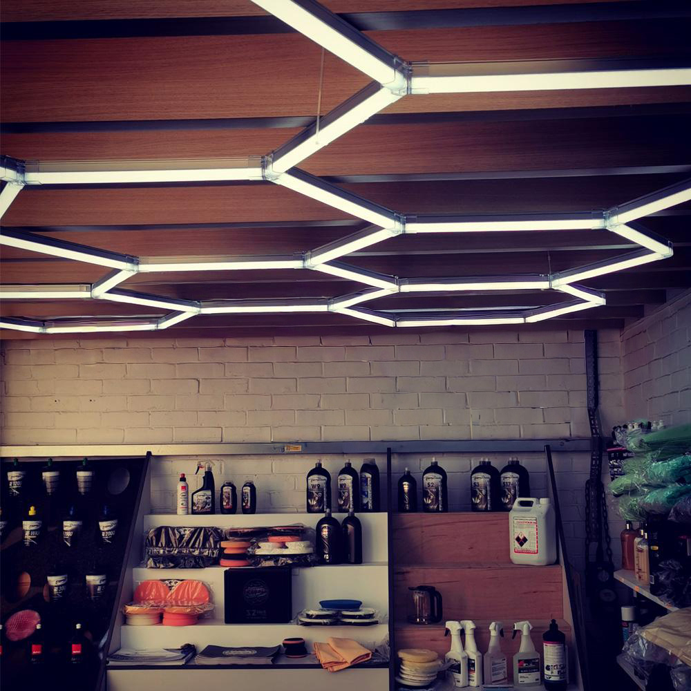 Hexagon Lighting 8 Grid System Long
