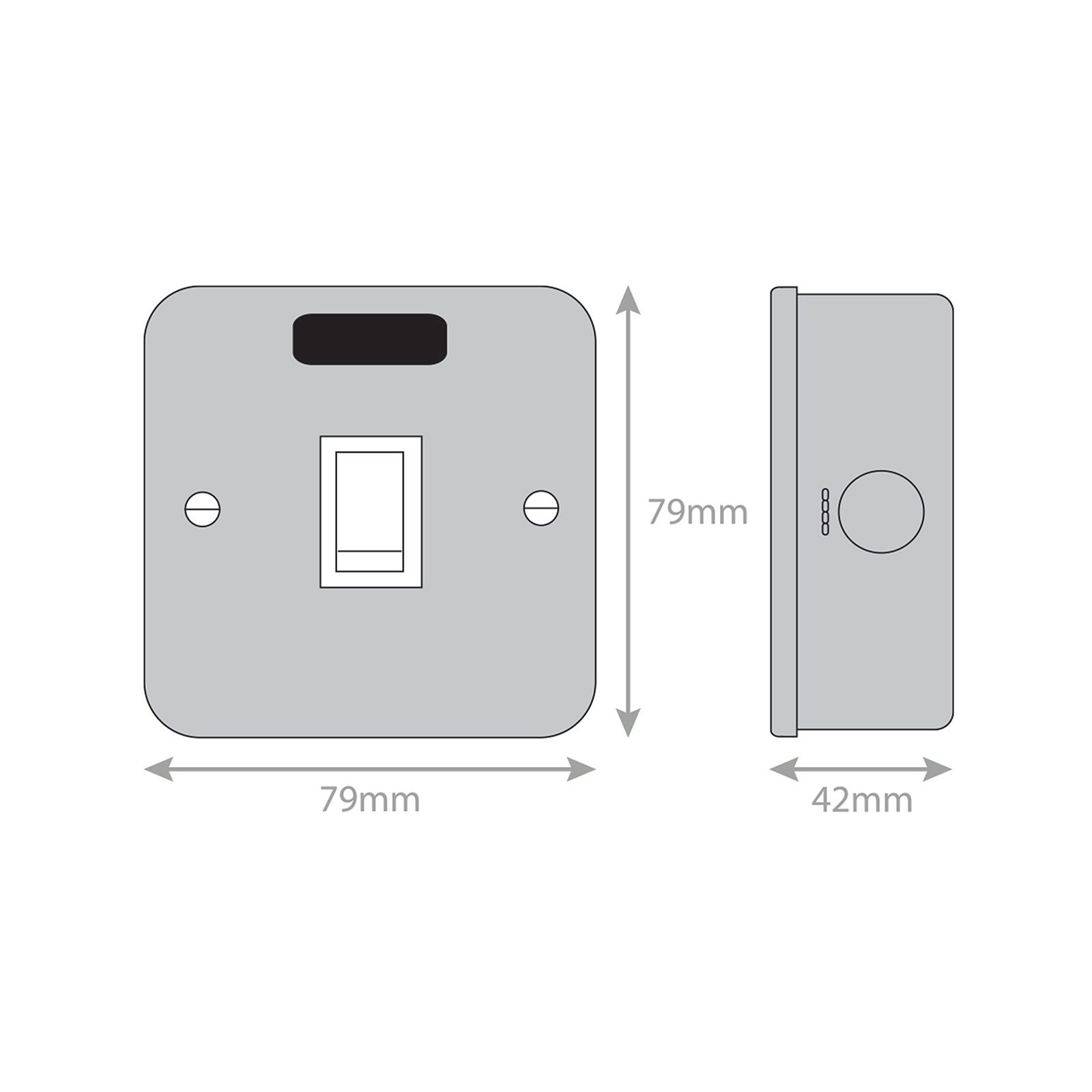 20 Amp DP Switch with Neon - Range Selectric Metal Clad