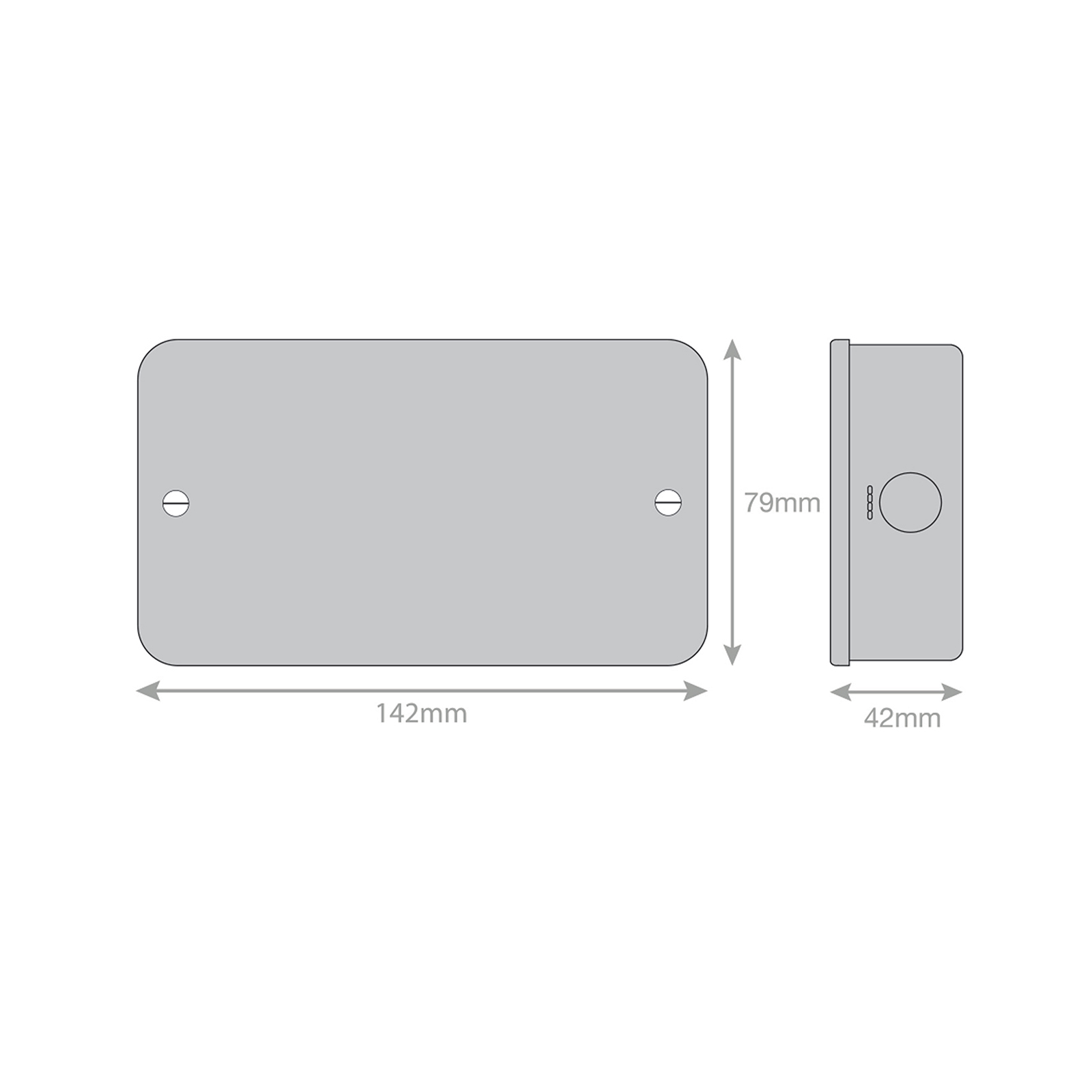 2 Gang Blanking Plate - Range Selectric Metal Clad