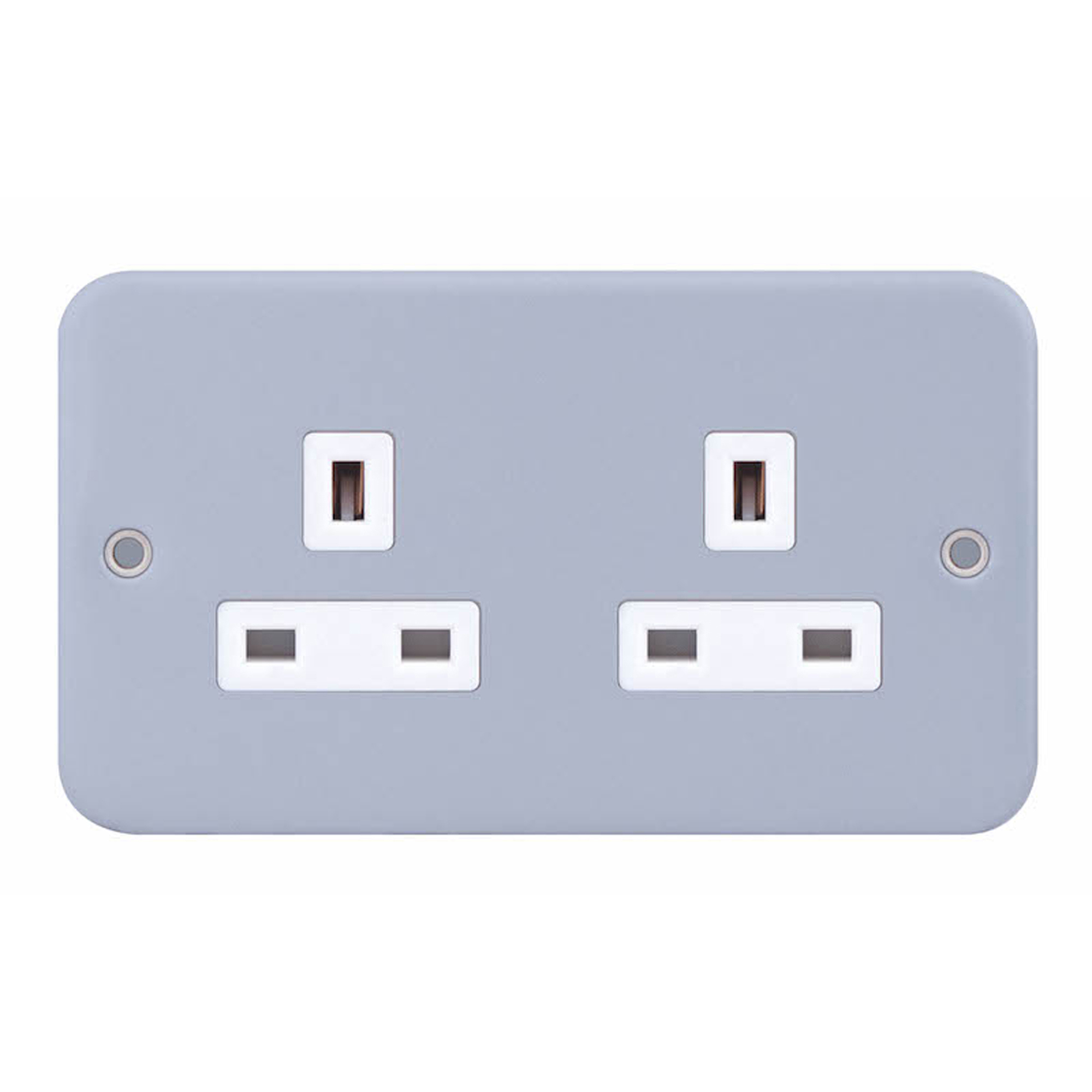 13 Amp Socket Outlets + 2 Earth Terminals - Unswitched - Range Selectric Metal Clad