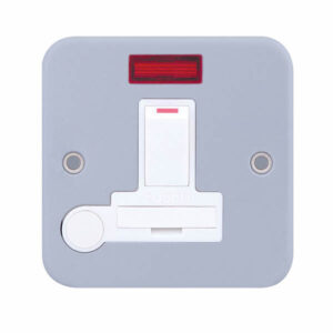 13 Amp Fused Connection Unit with Neon and Flex Outlet DP - Switched - Range Selectric Metal Clad