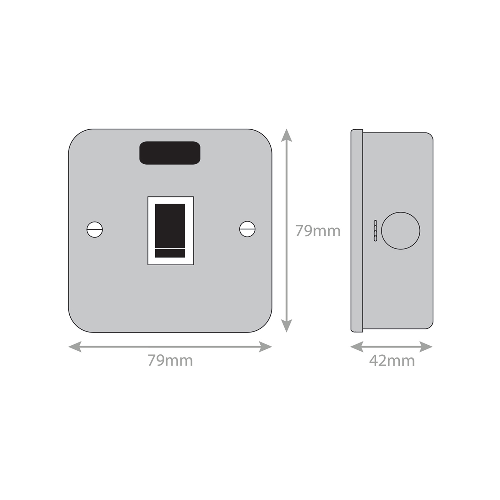 45 Amp DP Switch with Neon - Range Selectric Metal Clad