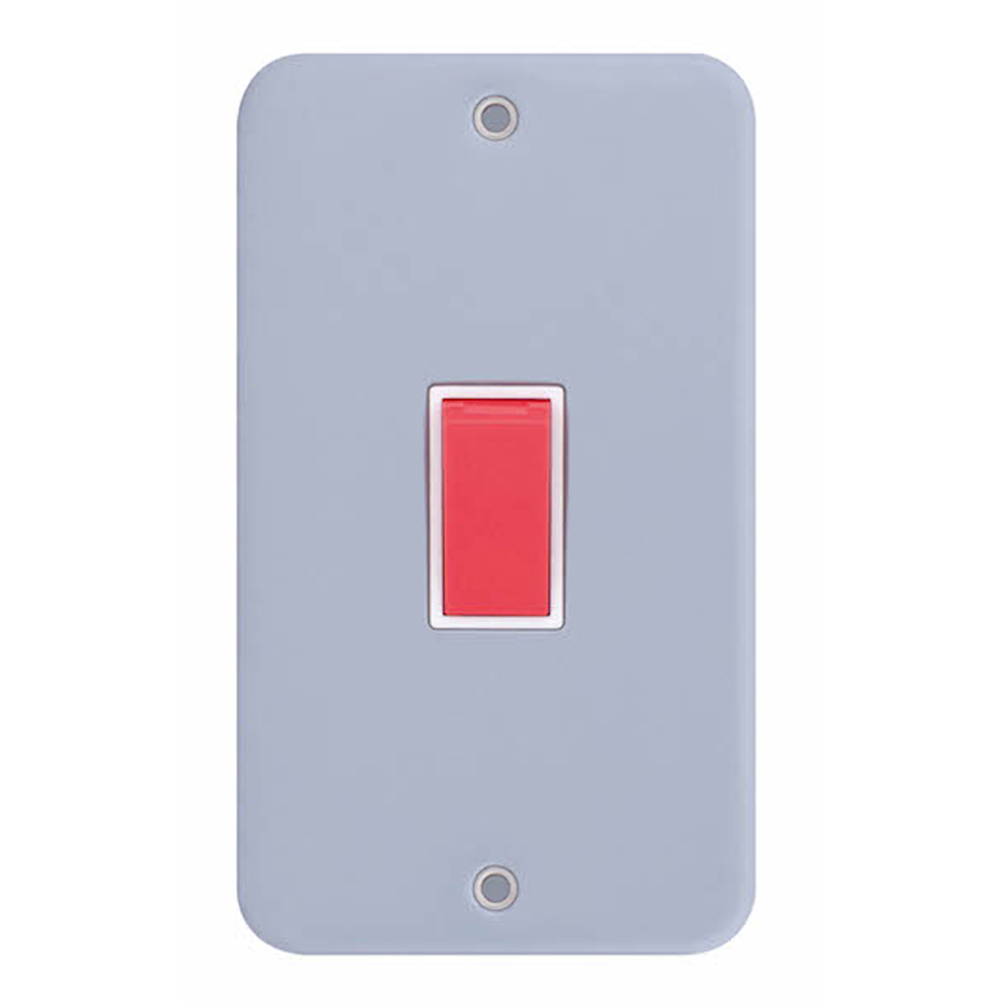45 Amp DP Switch - 2 Gang Plate - Range Selectric Metal Clad