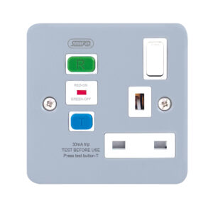 13 Amp RCD Protected 1 Gang DP Switched Socket - Selectric Metal Clad