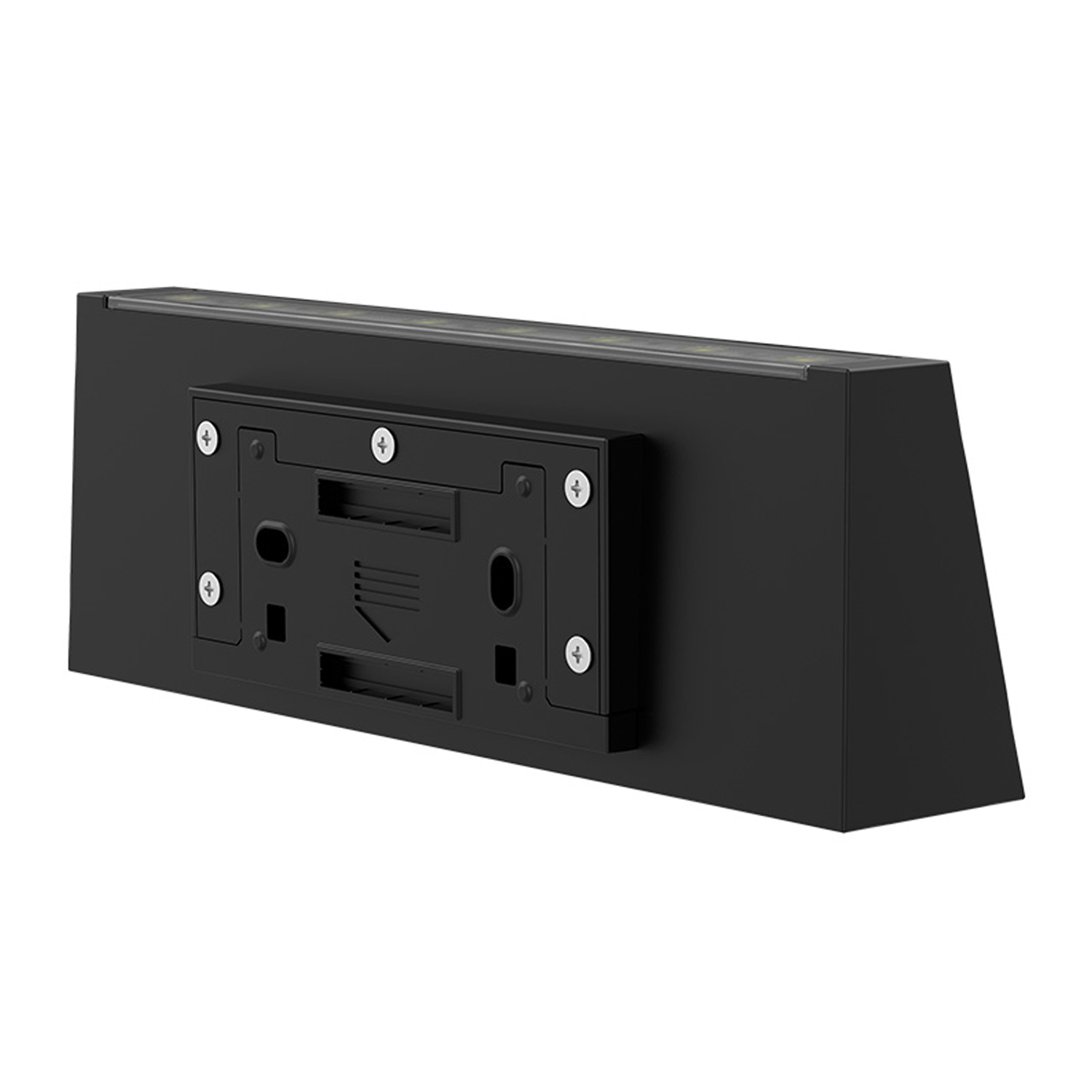 Omnisolar Lyra Dual-Light Black Solar Wall Light with Up & Down Illumination - 700 Lumens