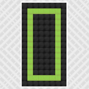 Lime green black - DIY Small Single Garage Vented Tile Pack - 2.8m x 6m