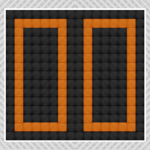 Orange black double - DIY Vented Double Garage Pack - 6m x 6m