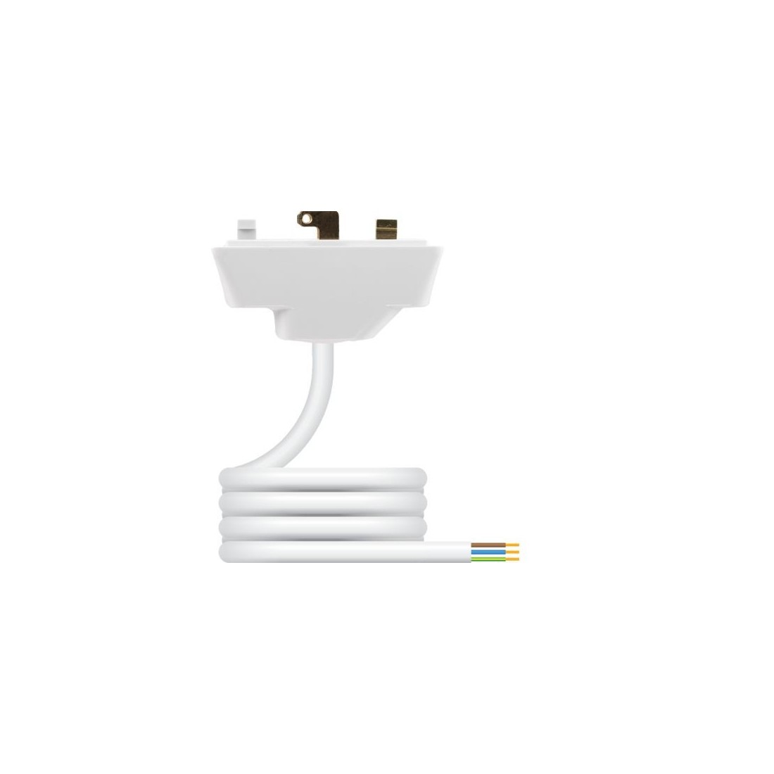 Hager P22/4.0 3 Pin Plug with 4M PVC Lead - White