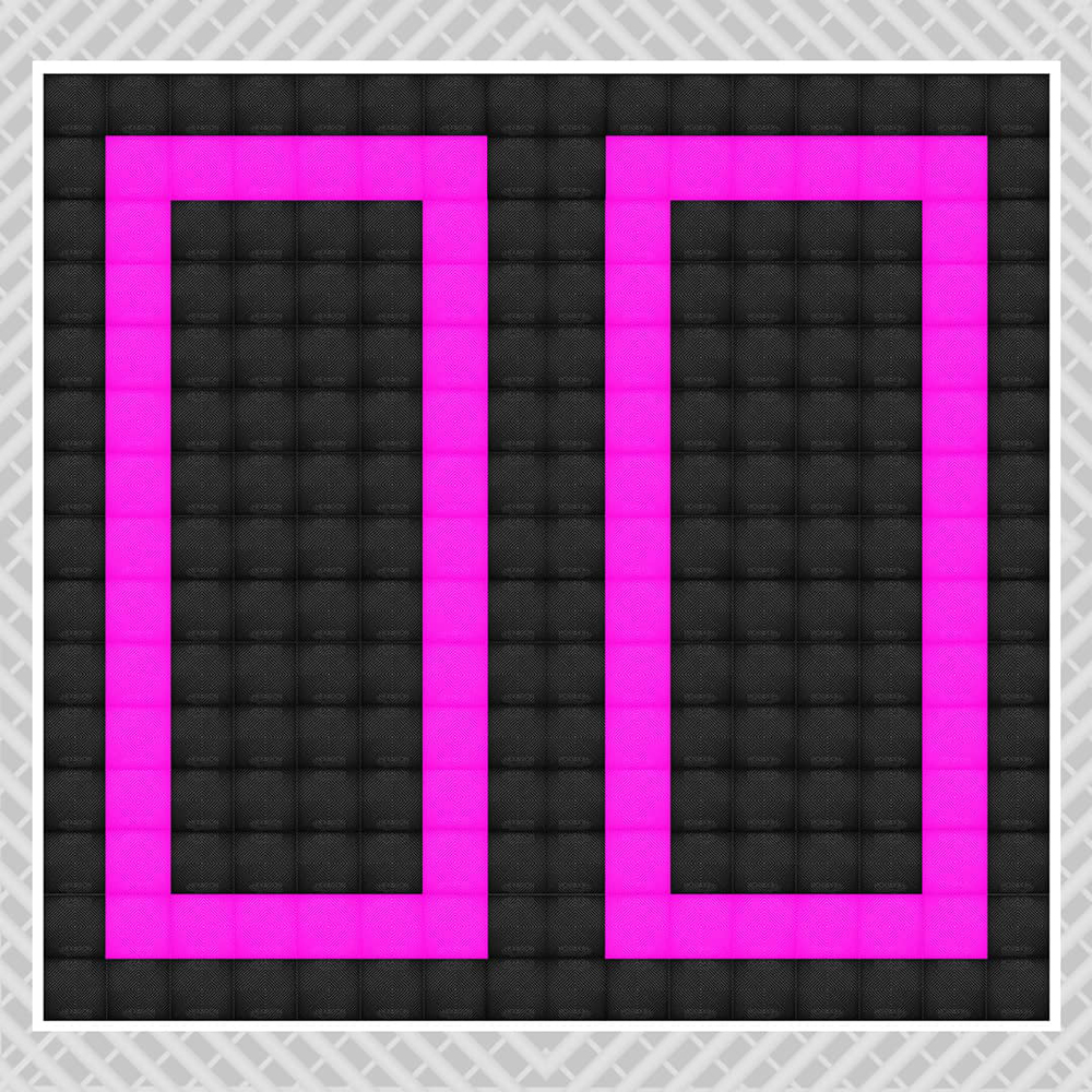 Pink black double - DIY Vented Double Garage Pack - 6m x 6m