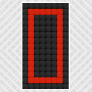 Red black - DIY Standard Single Vented Tile Garage Pack - 3.2m x 6m