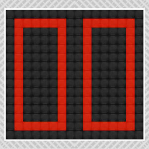 Red black double - DIY Vented Double Garage Pack - 6m x 6m