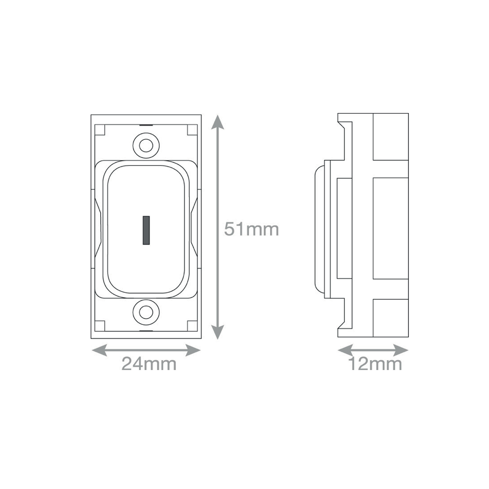 GRID360 Module - 20 Amp DP 1 Way Key Switch -  Selectric GRID360