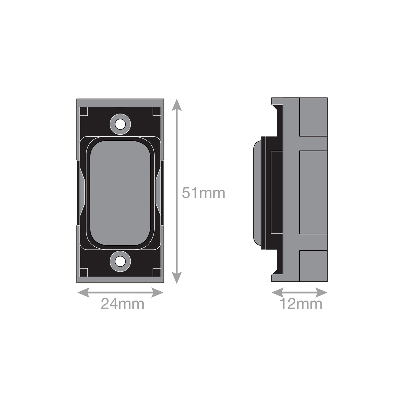 Grid switch module - blank plate - Range GRID360