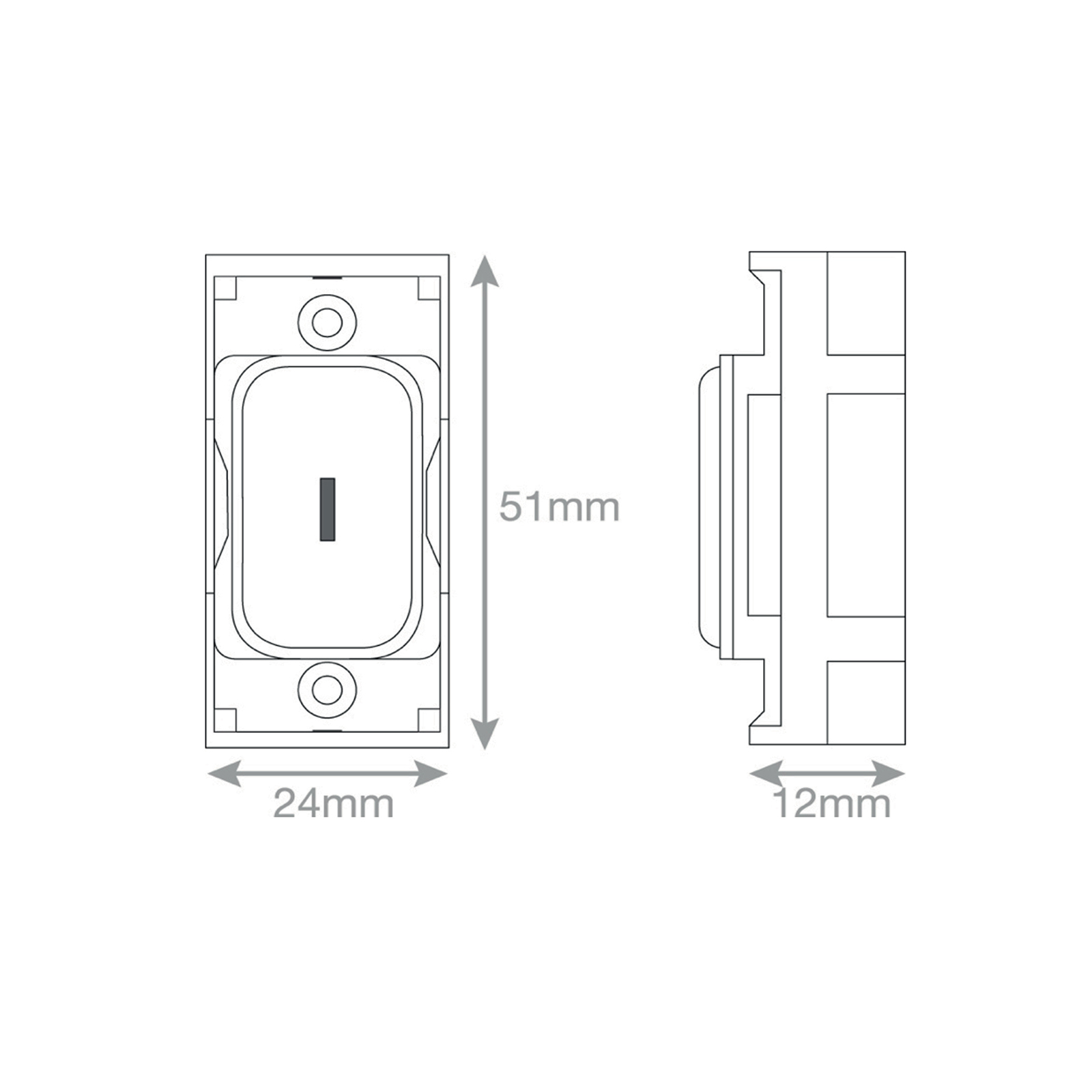GRID360 Module - 20 Amp DP 1 Way Key Switch -  Selectric GRID360