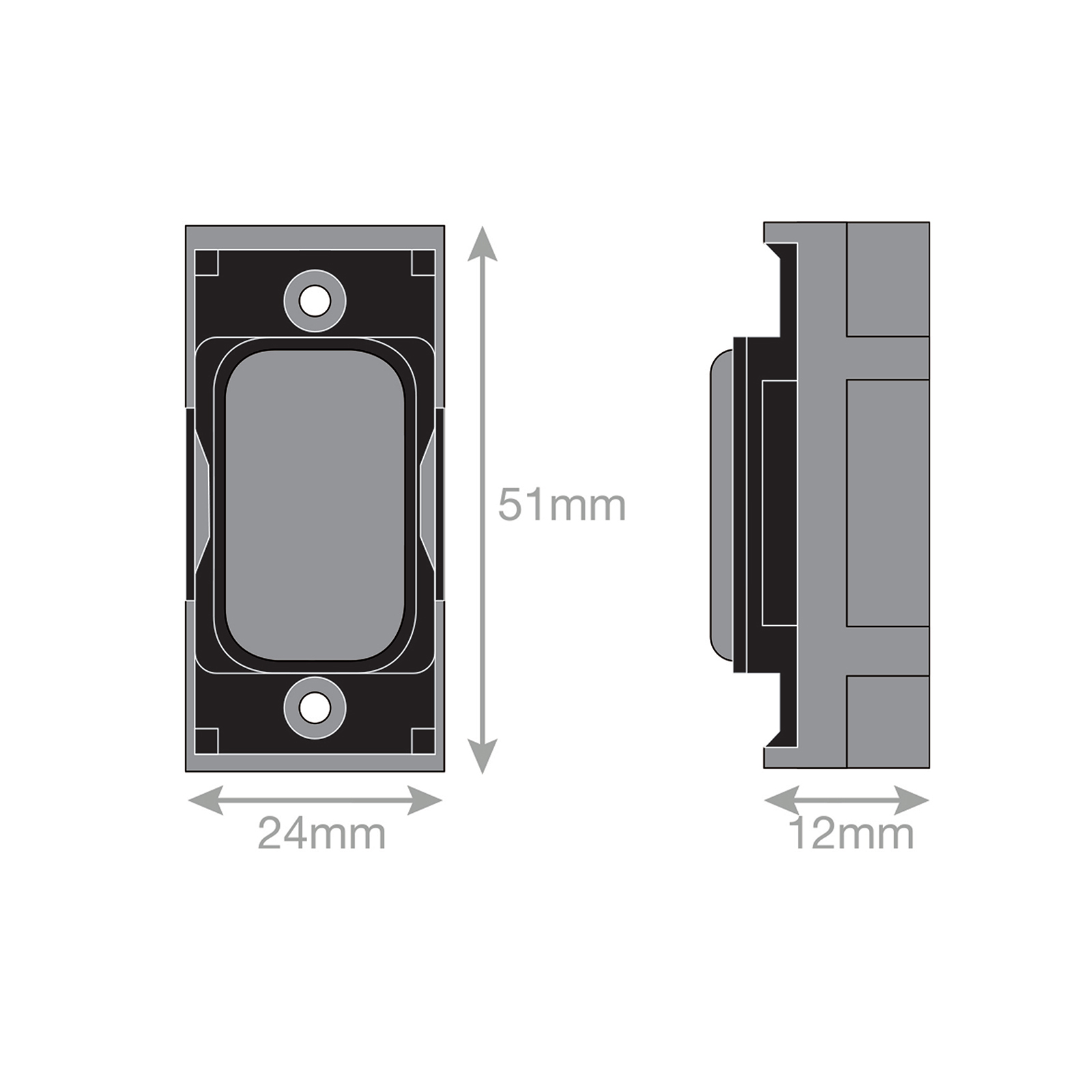 Grid switch module - blank plate - Range GRID360