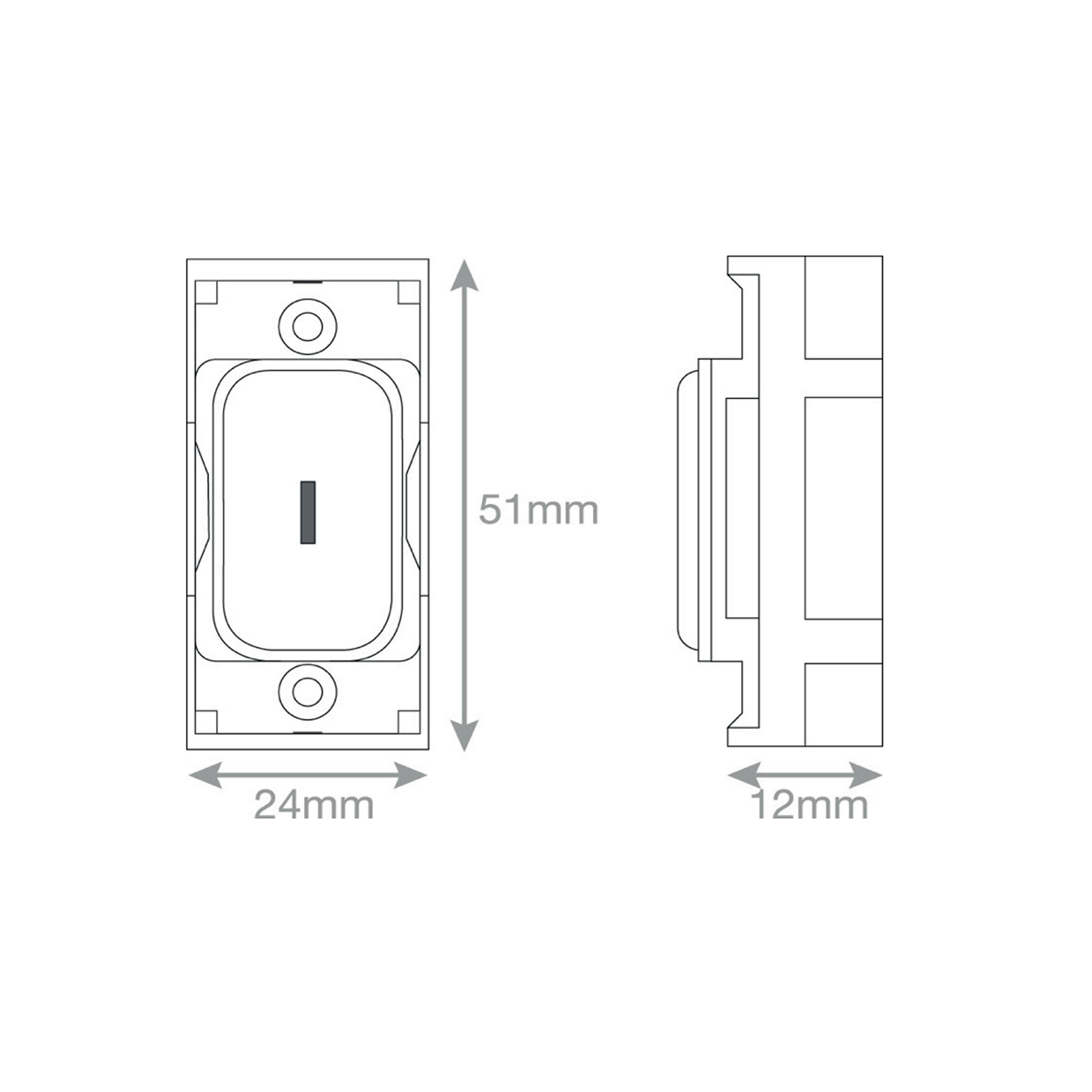 GRID360 Module - 20 Amp DP 1 Way Key Switch -  Selectric GRID360