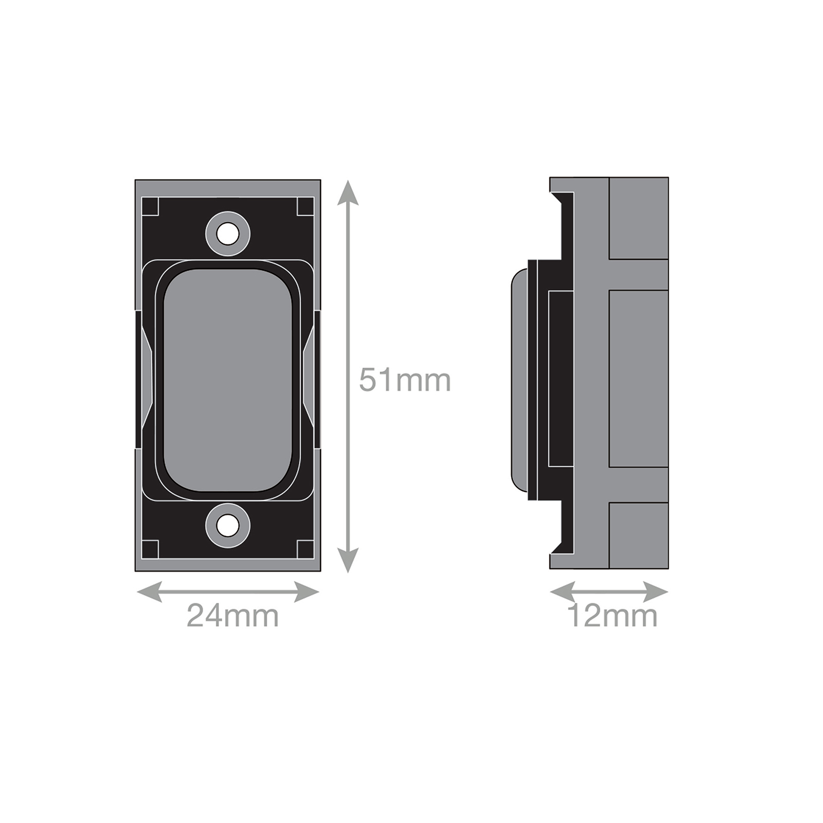 Grid switch module - blank plate - Range GRID360
