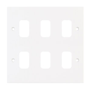Square - GRID360 Modular Plate - 6 Aperture - Range GRID360