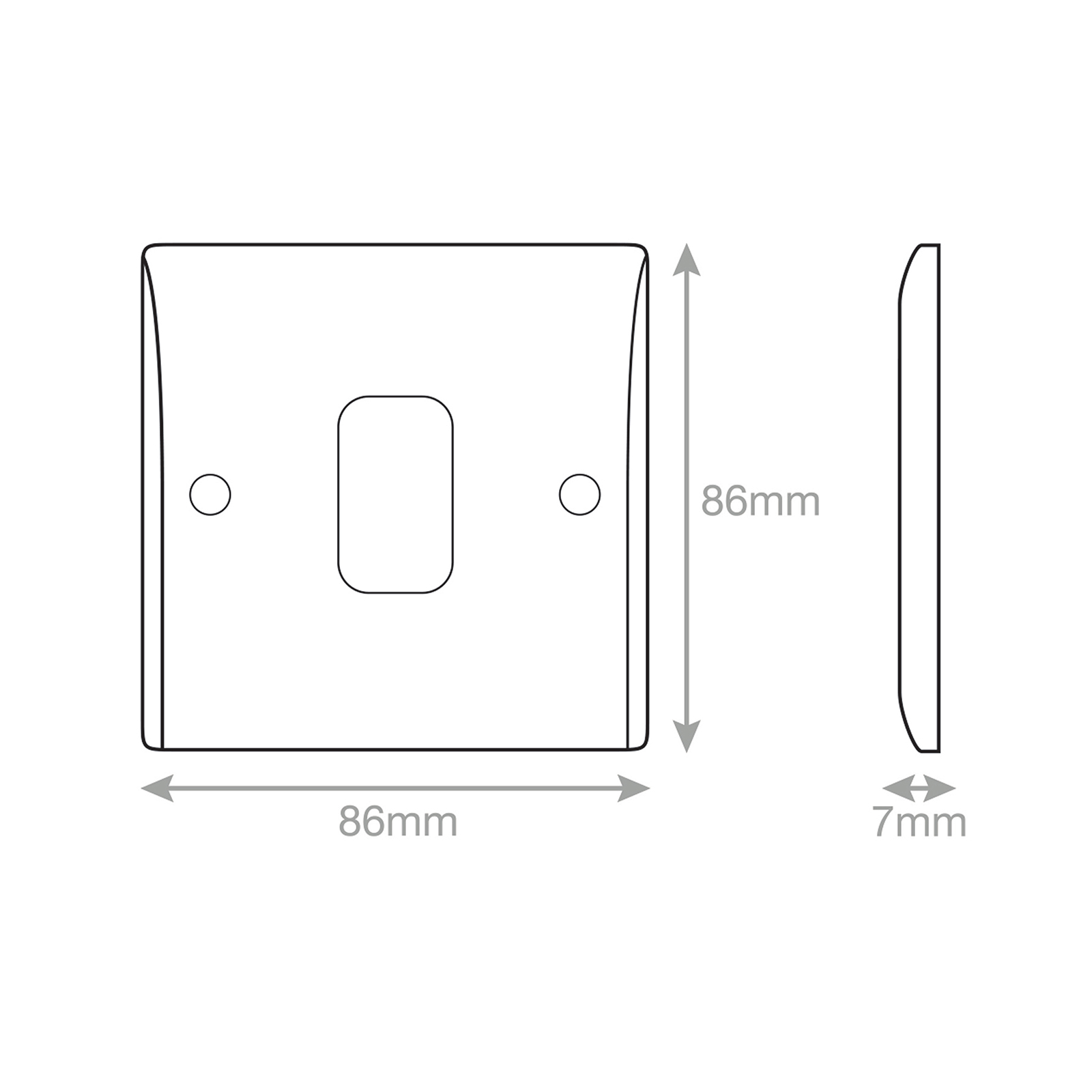 Smooth - GRID360 Modular Plate - 1 Aperture - Range GRID360