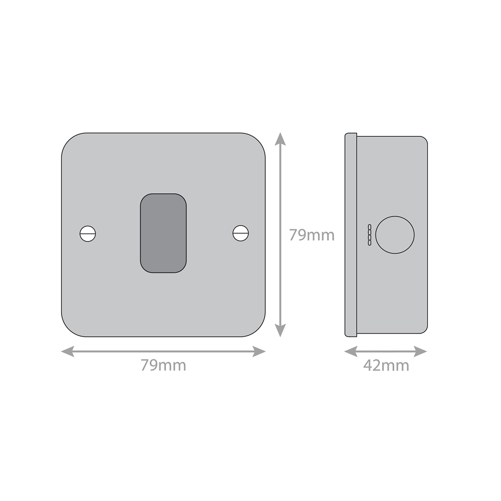 Metal Clad - GRID360 Modular Plate - 1 Aperture - Range GRID360