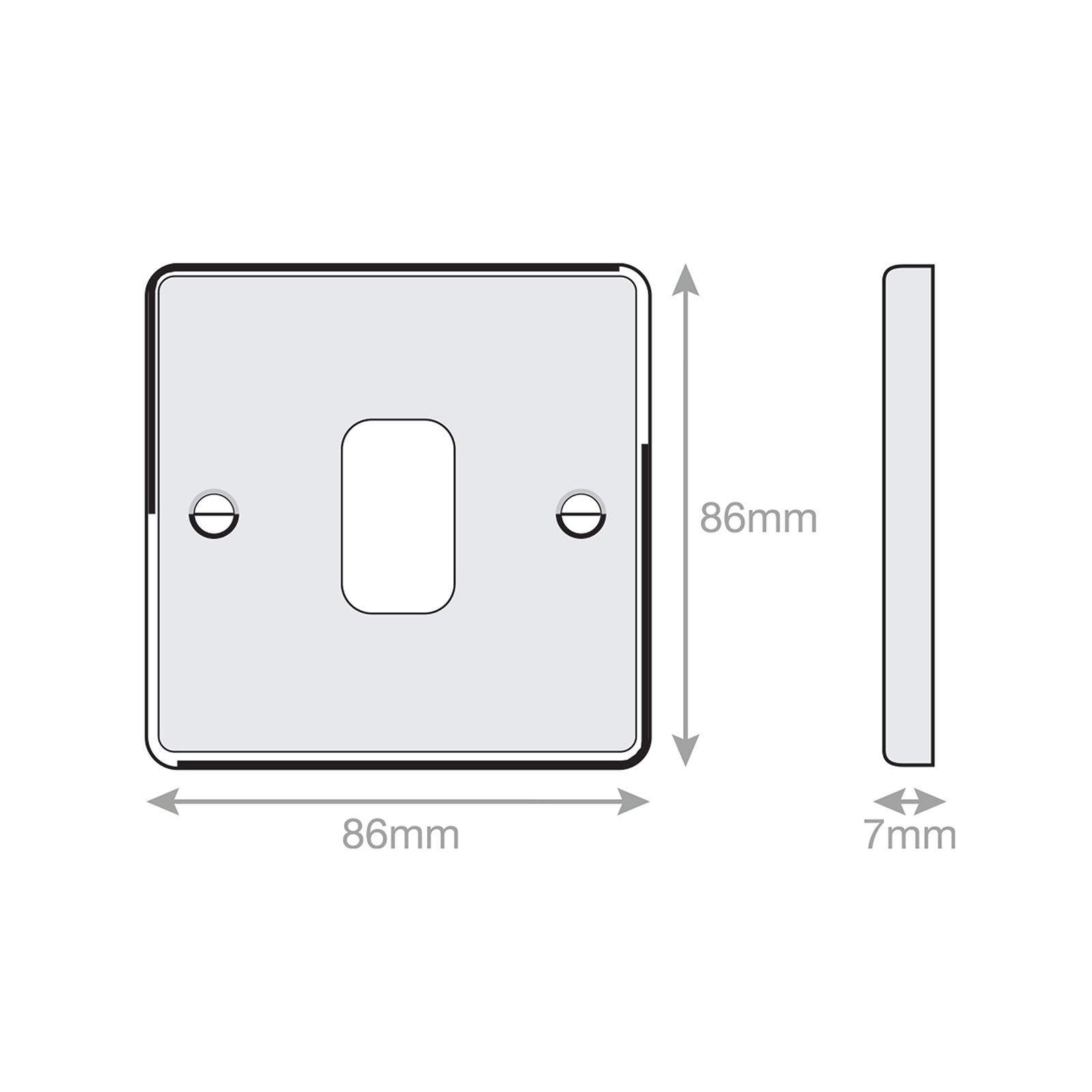 7M-PRO - GRID360 Modular Plate - 1 Aperture - Range GRID360