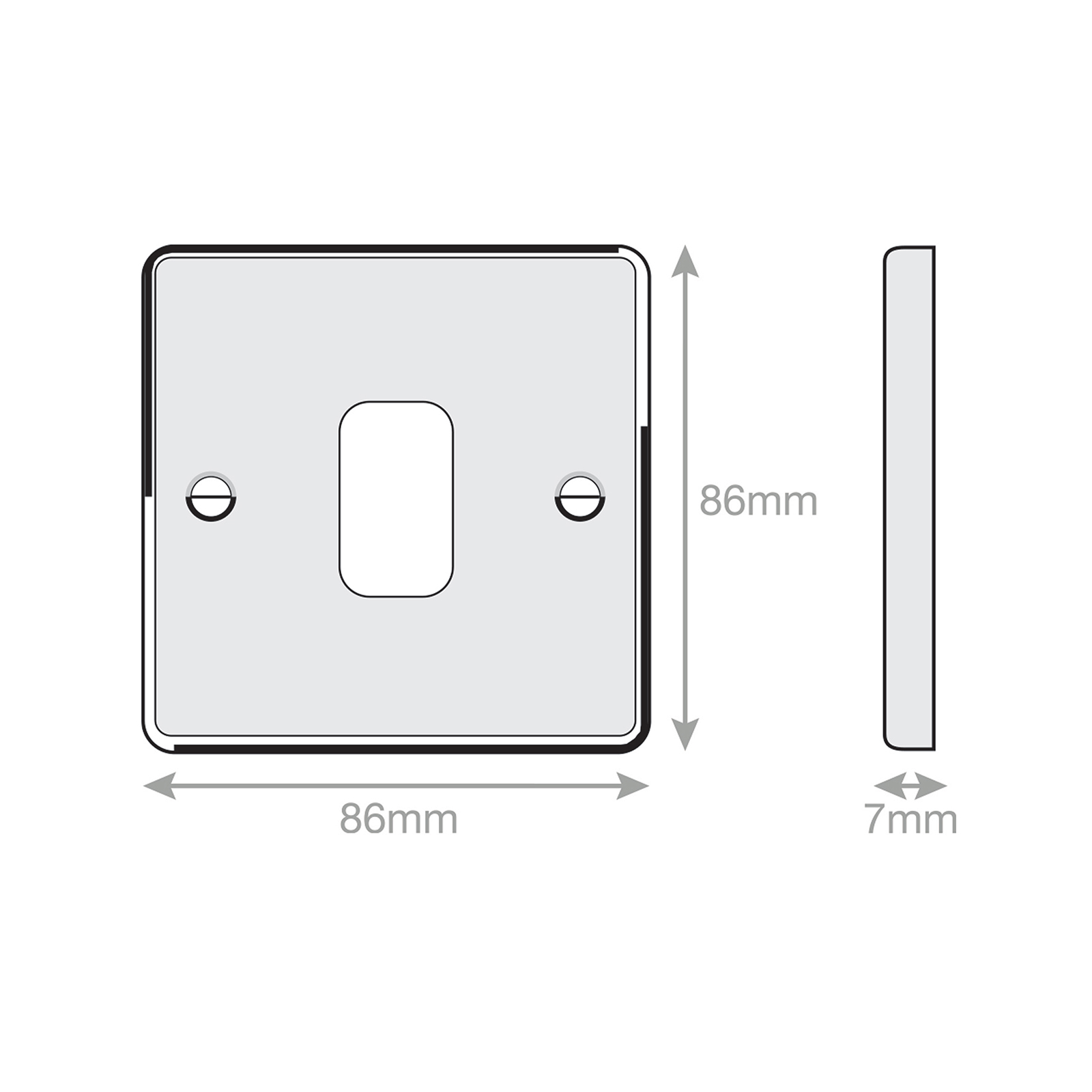 7M-PRO - GRID360 Modular Plate - 1 Aperture - Range GRID360
