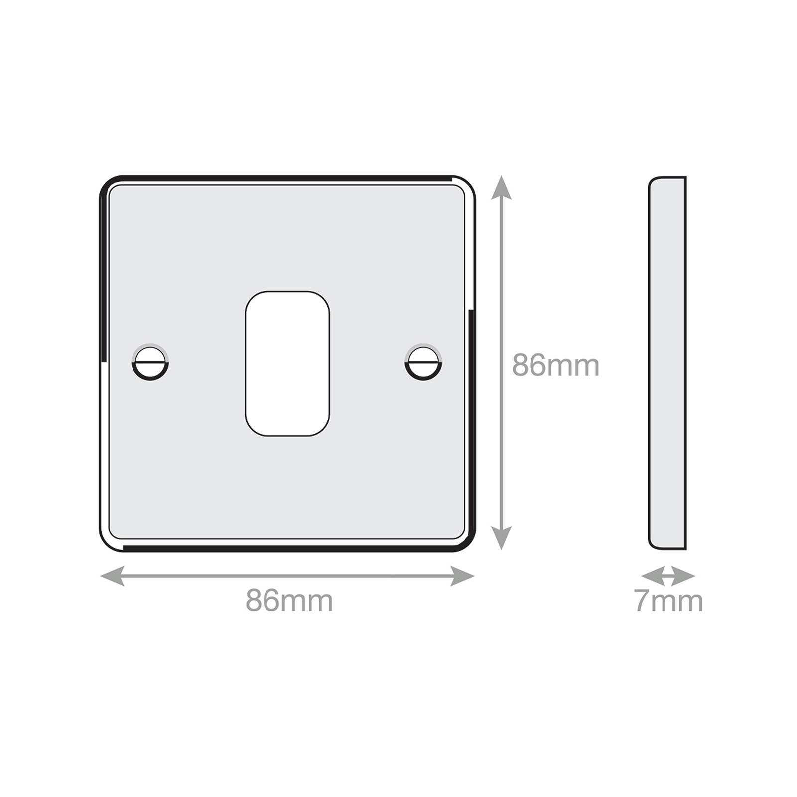 7M-PRO - GRID360 Modular Plate - 1 Aperture - Range GRID360