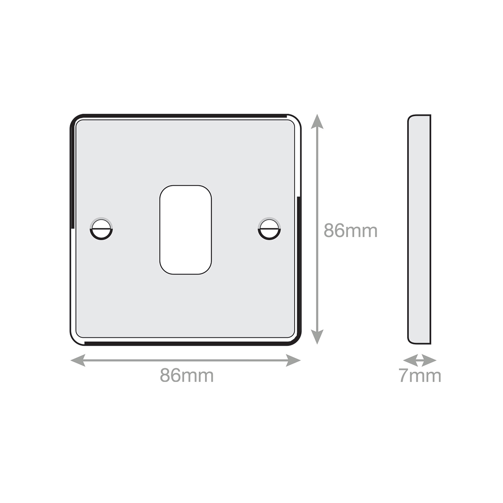 7M-PRO - GRID360 Modular Plate - 1 Aperture - Range GRID360