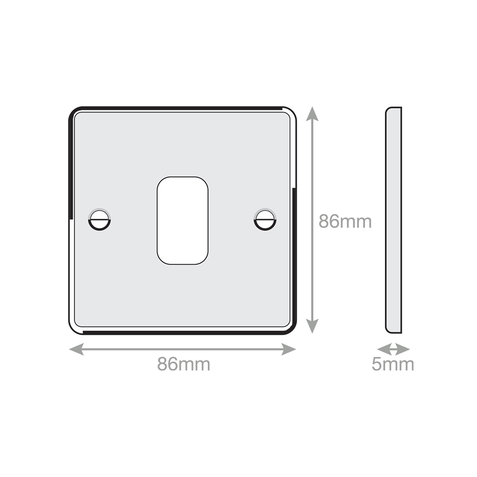 5M - GRID360 Modular Plate - 1 Aperture - Range GRID360