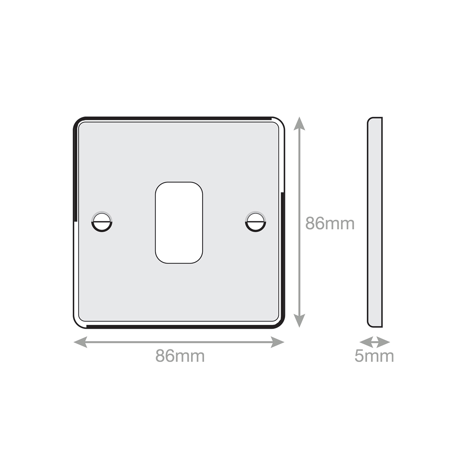 5M - GRID360 Modular Plate - 1 Aperture - Range GRID360