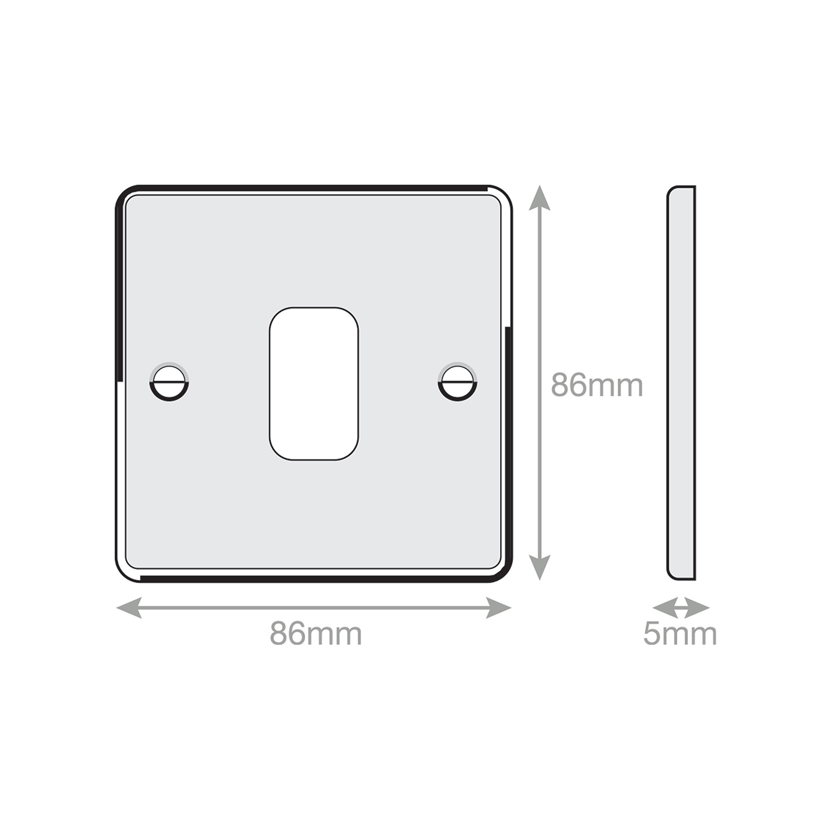 5M - GRID360 Modular Plate - 1 Aperture - Range GRID360