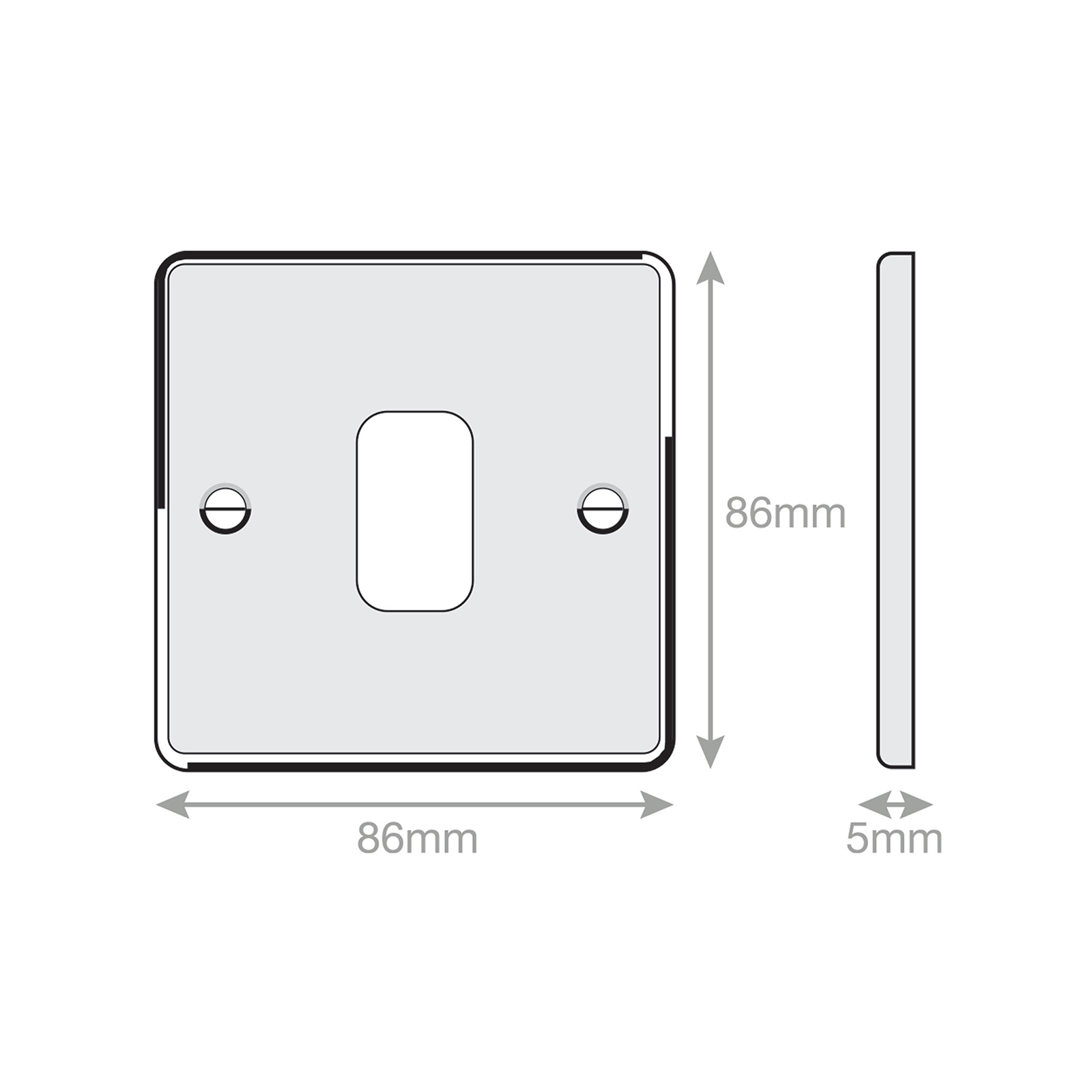 5M - GRID360 Modular Plate - 1 Aperture - Range GRID360