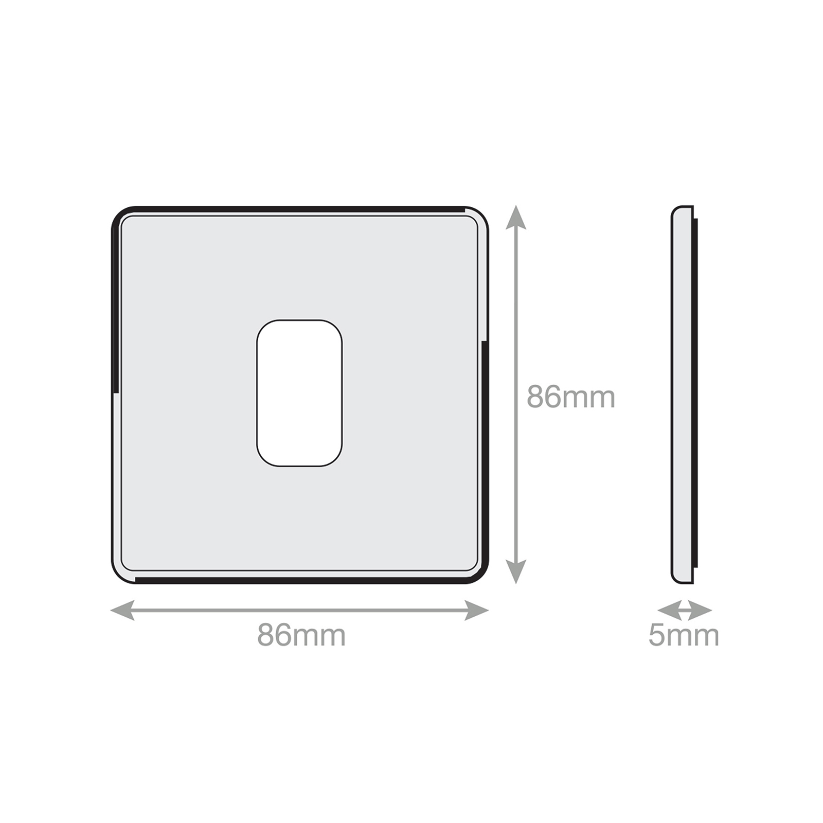 5M-PLUS - GRID360 Modular Plate - 1 Aperture - Range GRID360
