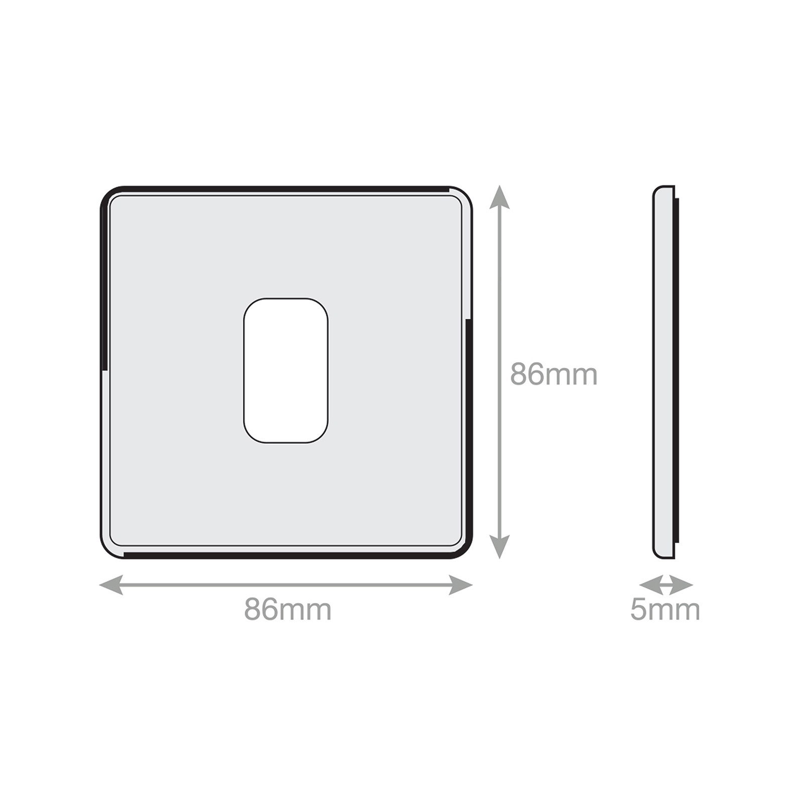 5M-PLUS - GRID360 Modular Plate - 1 Aperture - Range GRID360