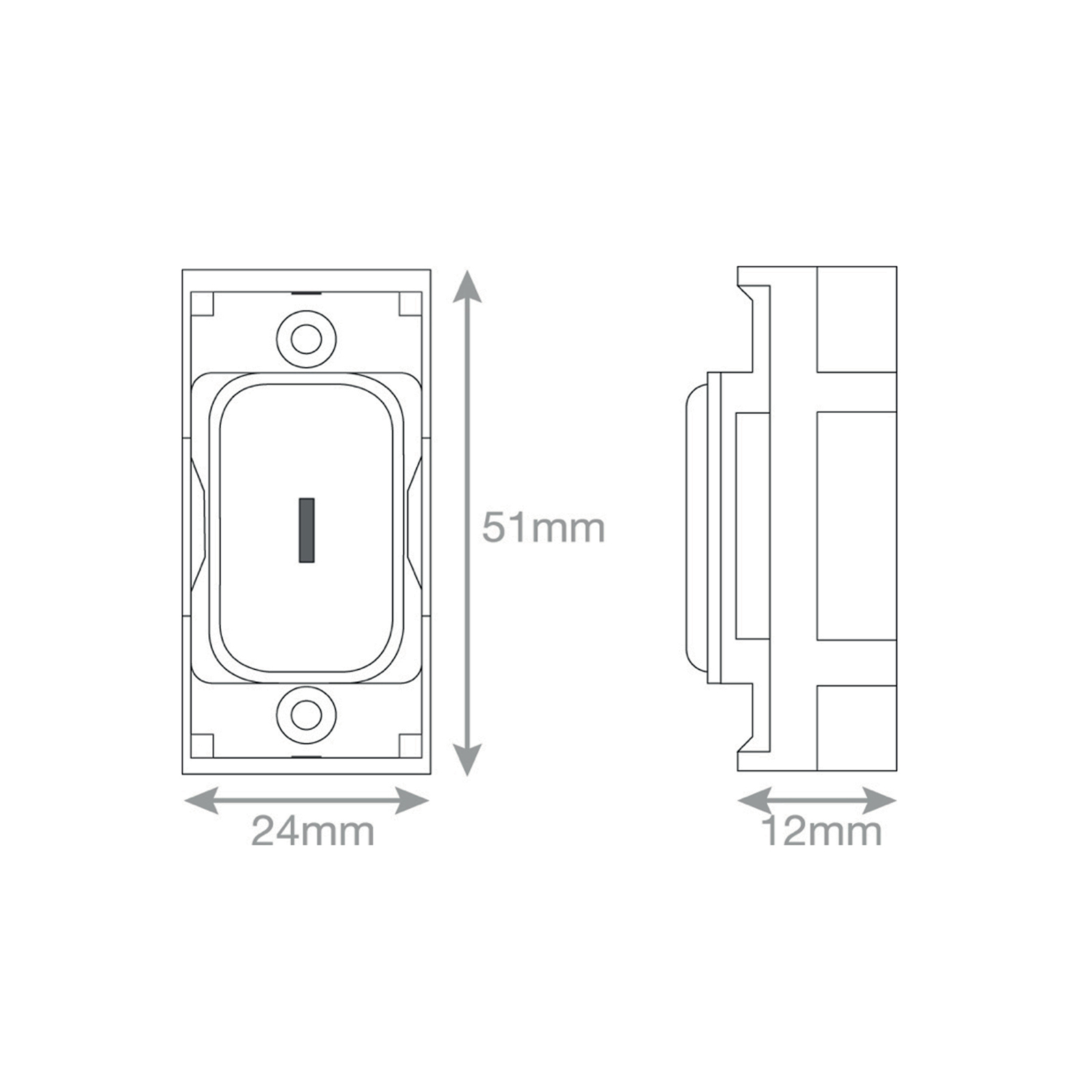 GRID360 Module - 20 Amp SP 2 Way Key Switch -  Selectric GRID360