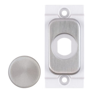 Grid dimmer adaptor plate, satin chrome metal - Range Selectric GRID360 Modular Plates & Modules