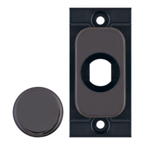 Grid dimmer adaptor plate, black nickel metal - Range Selectric GRID360 Modular Plates & Modules