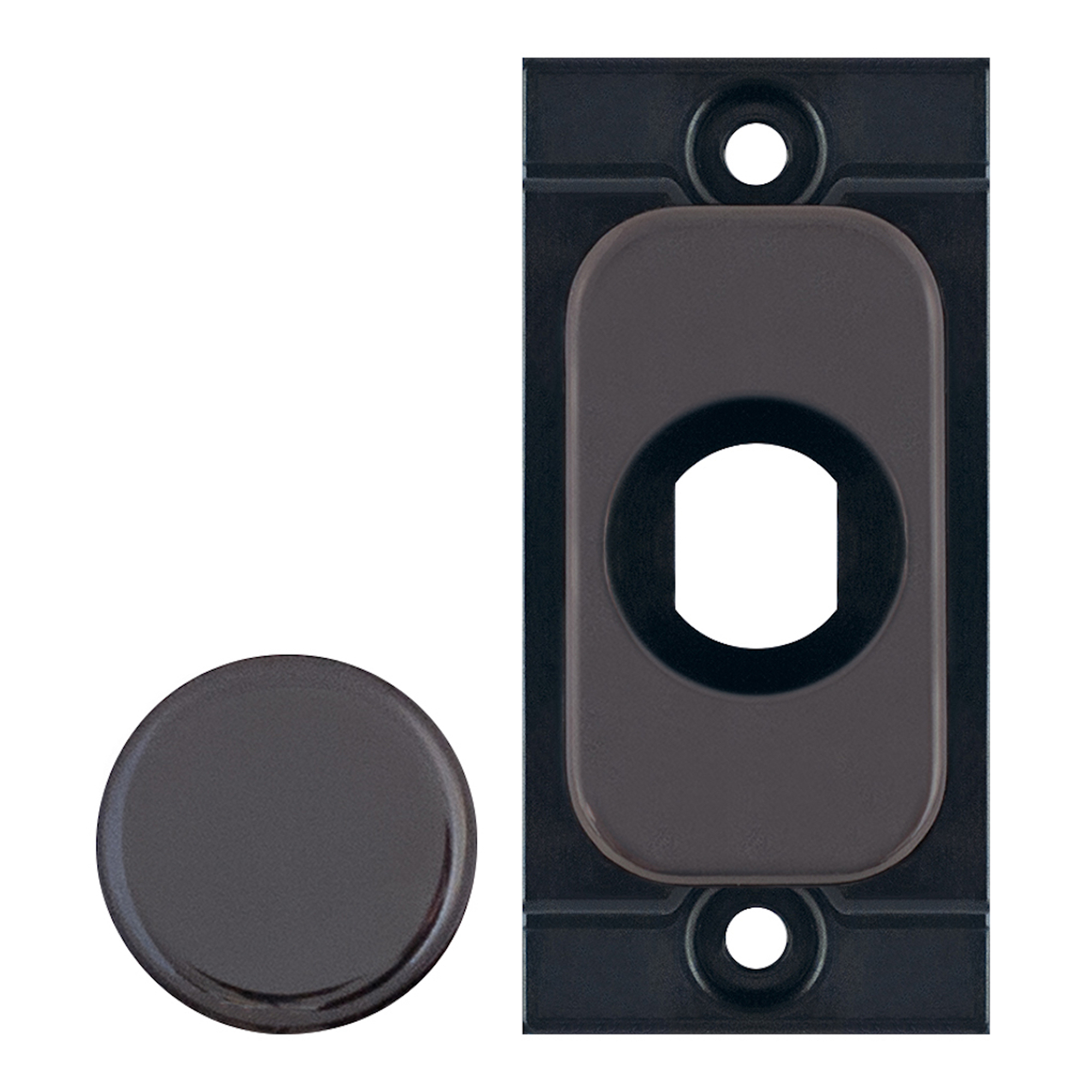 Grid dimmer adaptor plate, black nickel metal - Range Selectric GRID360 Modular Plates & Modules