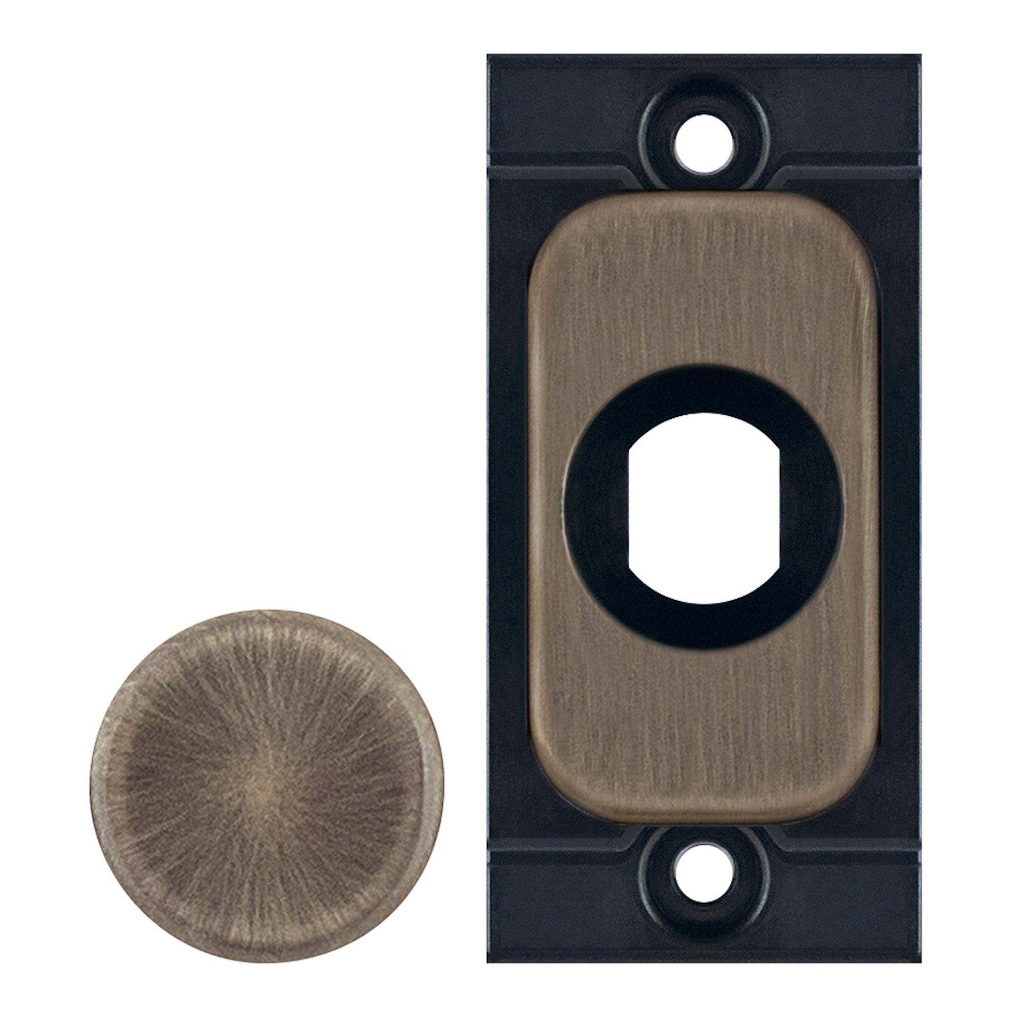 Grid dimmer adaptor plate, antique brass metal - Range Selectric GRID360 Modular Plates & Modules