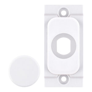 Grid dimmer adaptor plate, matt white metal - Range Selectric GRID360 Modular Plates & Modules