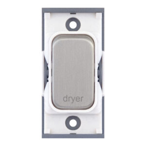 Grid switch module - 20A DP switch engraved "dryer" - Range GRID360